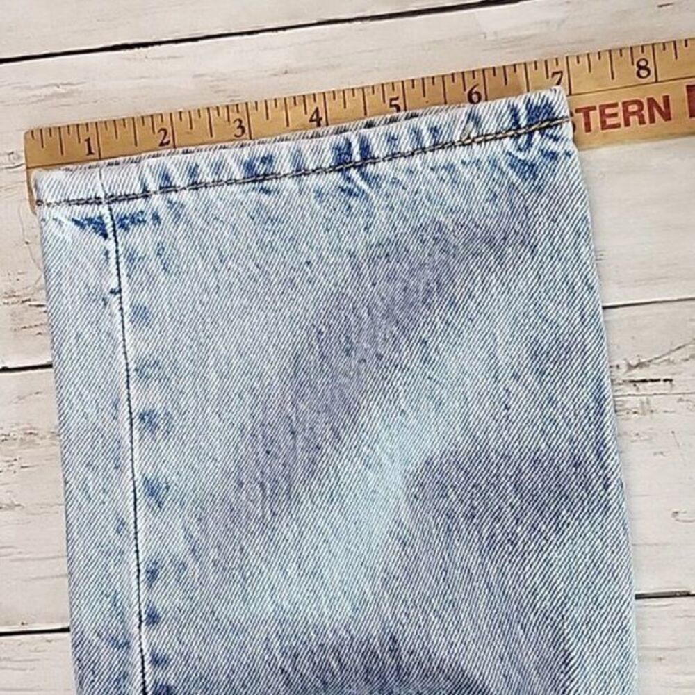 Levi's Premium Wedge Straight Button Fly Raw Hem Medium Wash Jeans W27 L28 - Picture 12 of 12